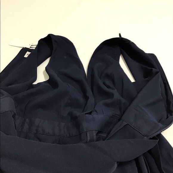 Finders Keepers Blue Essie Sleeveless Belted Wide Leg Pantsuit New Size Large - Picture 8 of 16